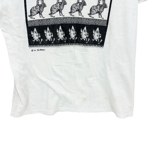 Vintage 1987 Ken Brown Pop Art Design Pop Art T-Shirt - Picture 5 of 7